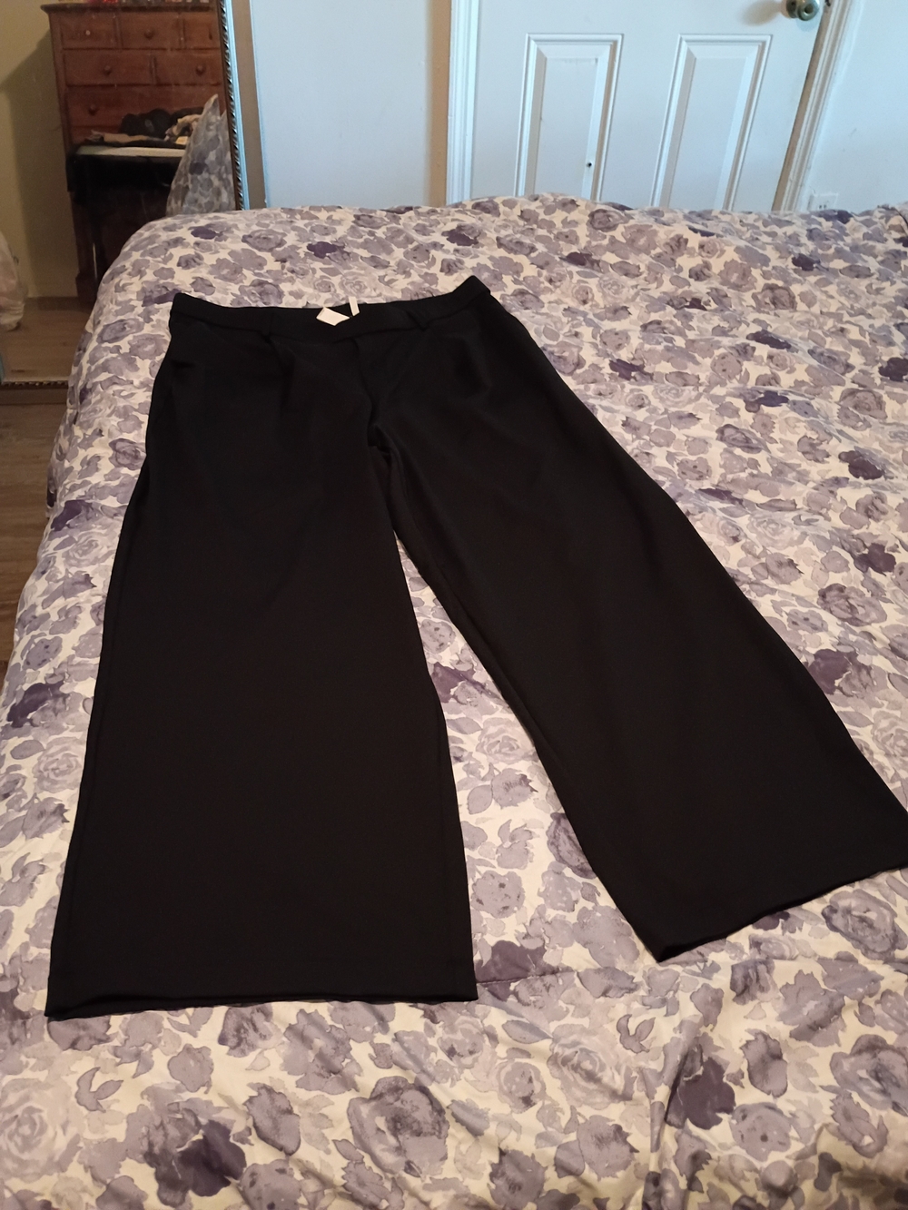 HALARA Black Wide-Leg High-Rise Pants